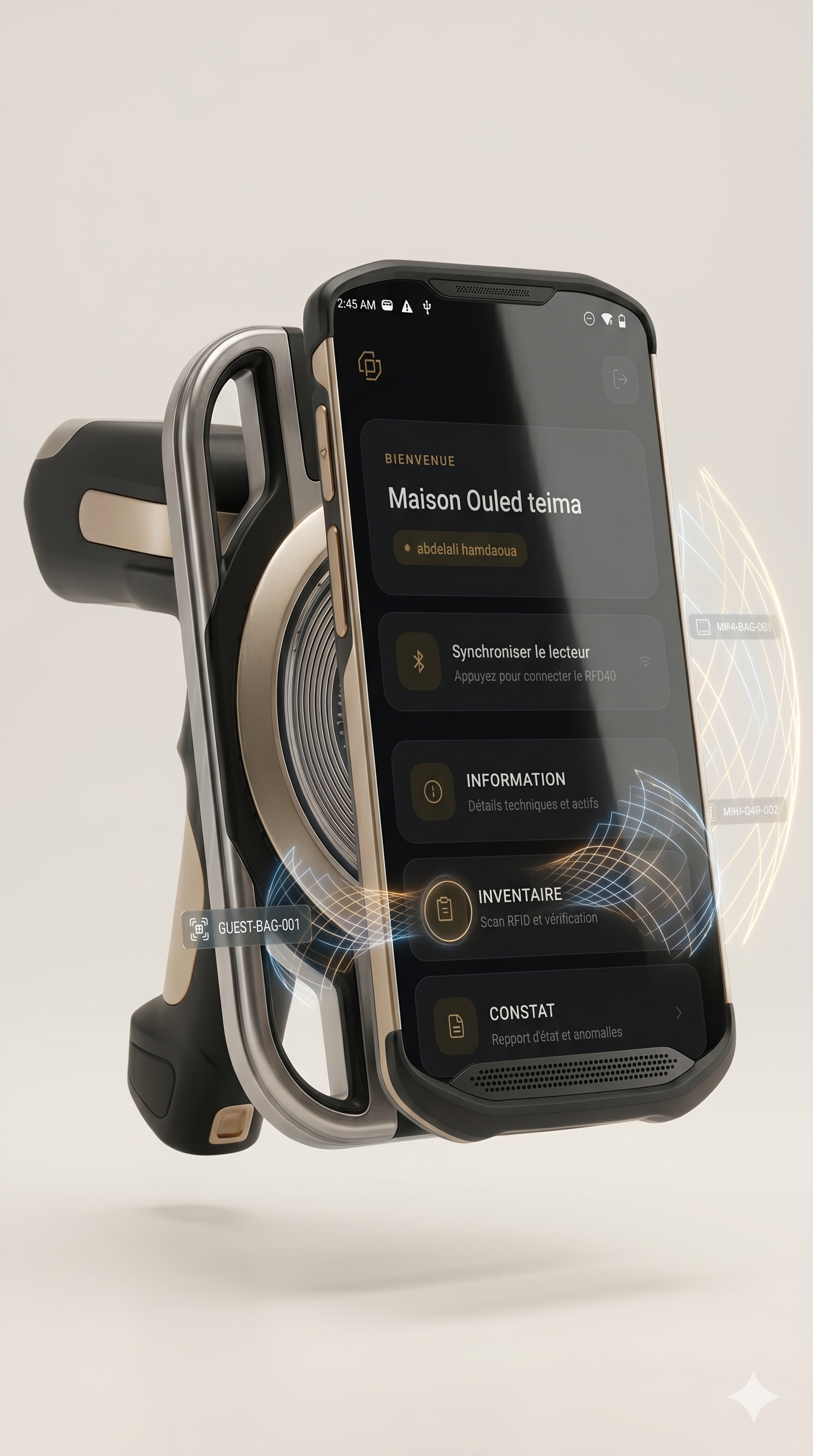 Le scanner sur le terrain